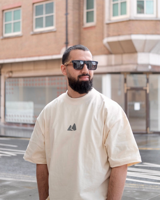 Oversized Organic Cotton Tee - Drop Shoulder Unisex