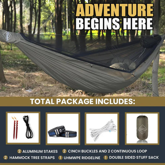 Onewind Tempest 12' Zipper Camping Hammock