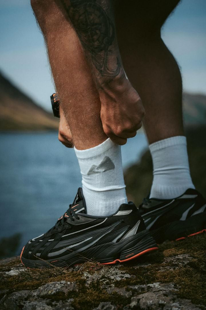 Off-White Merino Wool Hiking Socks