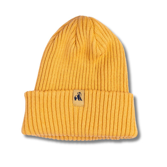 Organic Cotton Beanie - Mustard