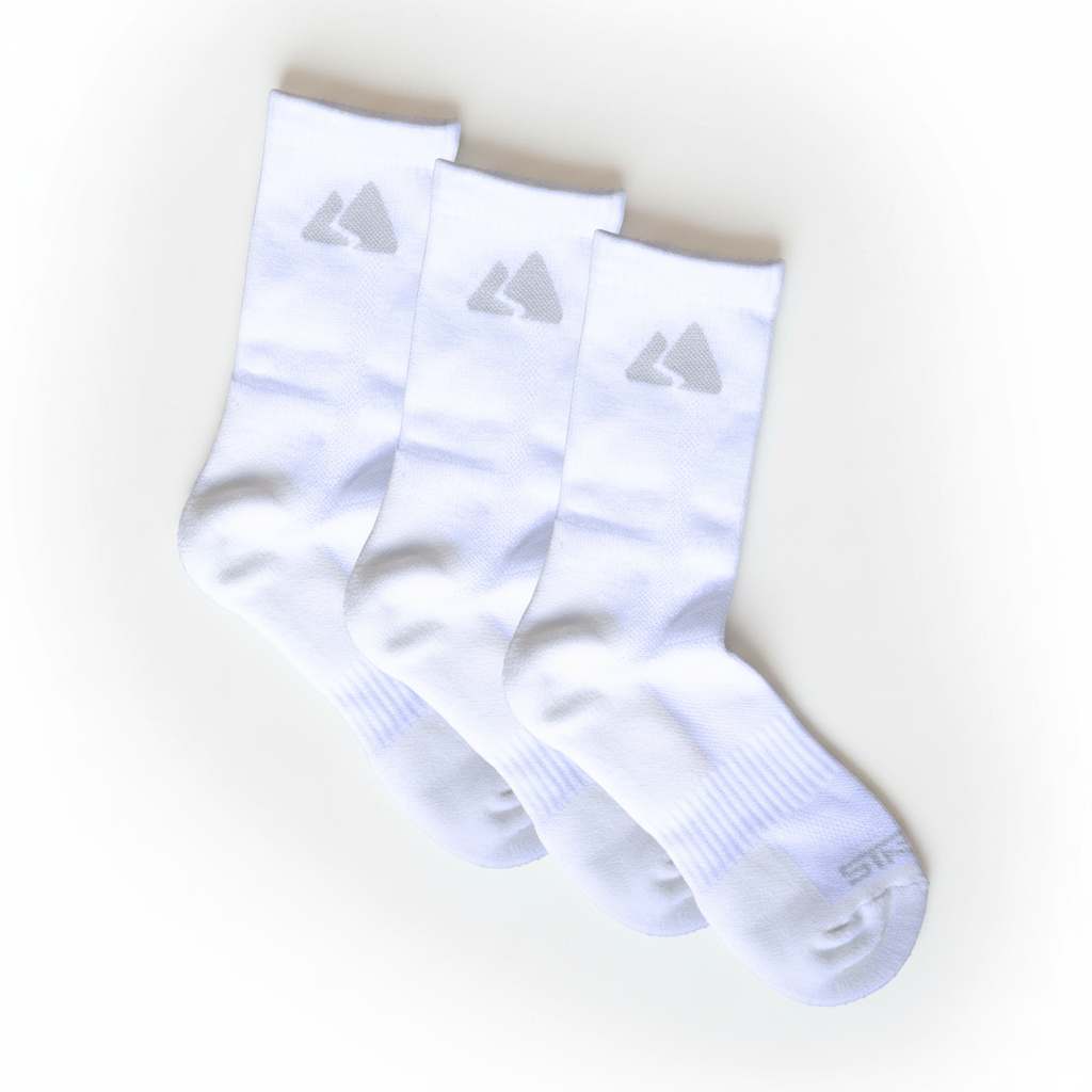 Off-White Merino Wool Hiking Socks