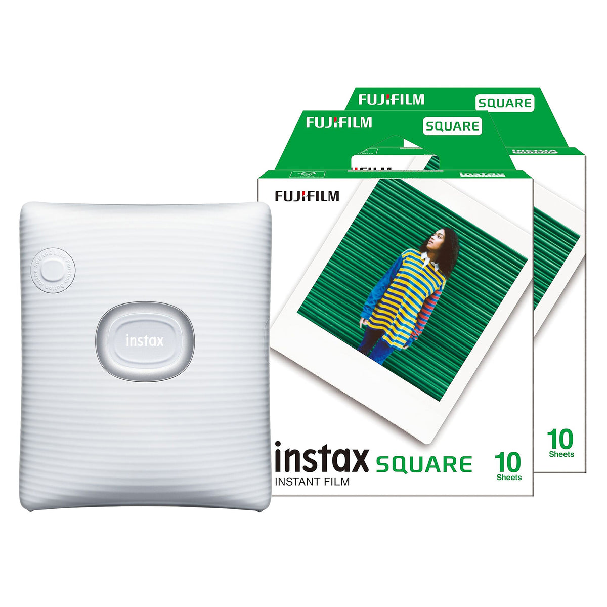 Fujifilm Instax Square Link Wireless Smartphone Photo Printer - White