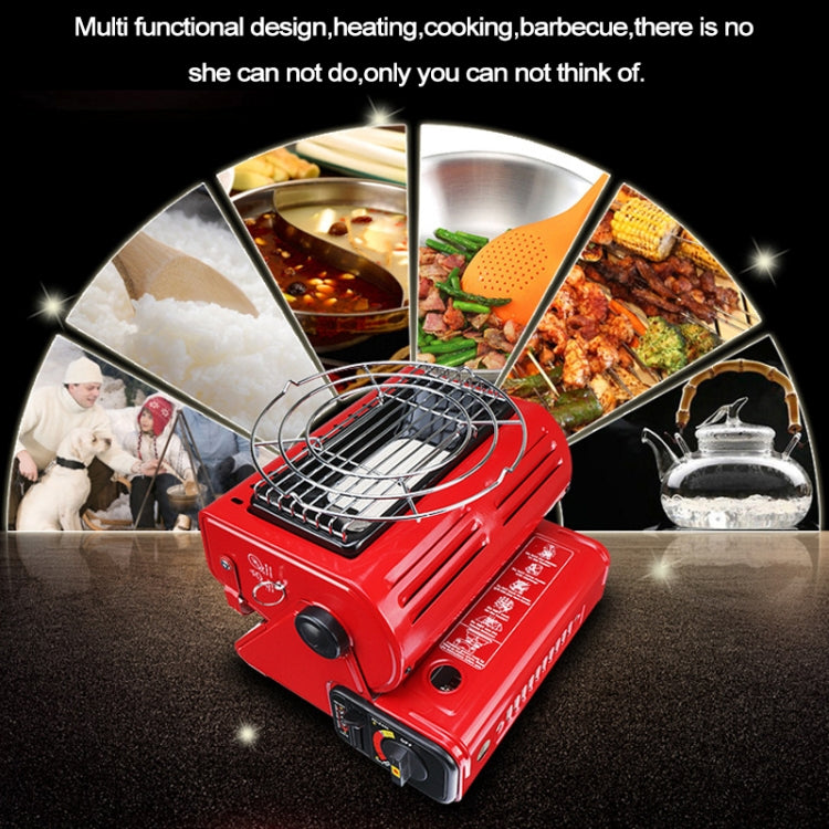 Multifunctional Portable Outdoor Camping Trip Gas Heater Gas Stove Burner, Powered by Dual Gas Tank (Not Included), Dual Gas Tank