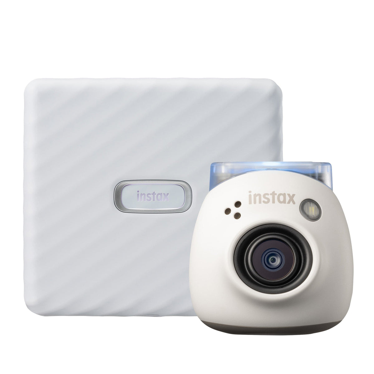Fujifilm Instax PAL Digital Camera with Link Wide Printer Bundle - Ash White