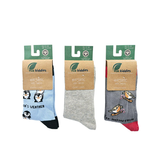 NATURE'S FRIENDS ORGANIC COTTON KIDS SOCKS BUNDLE